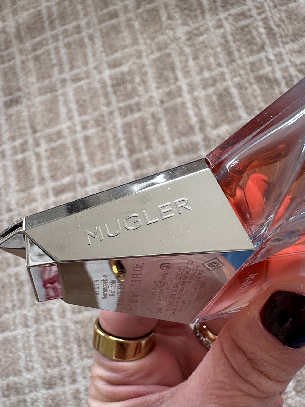 NIB New in box Mugler Angel Blush Eau de Parfum musquee EDP 50 ml 1.6 fl oz $138 - Picture 7 of 11